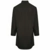 Yohji Yamamoto Mandarin Collar Shirt With Chest Pocket In Black