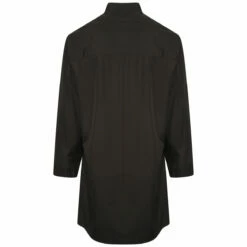 Yohji Yamamoto Mandarin Collar Shirt With Chest Pocket In Black