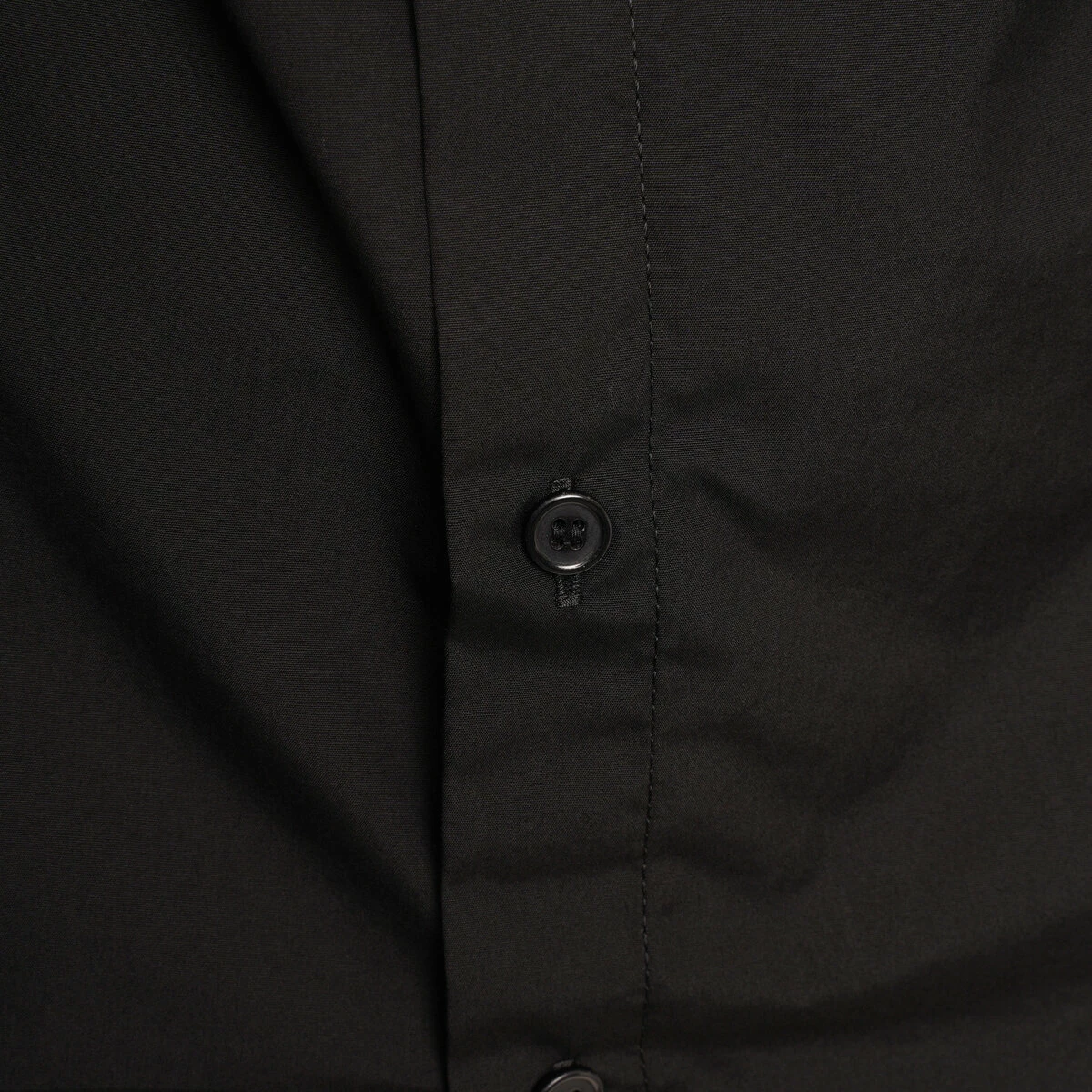 Yohji Yamamoto Shirt With Overlapping Left Panel In Black 2 Yohji Yamamoto Shirt With Overlapping Left Panel In Black - Image 2