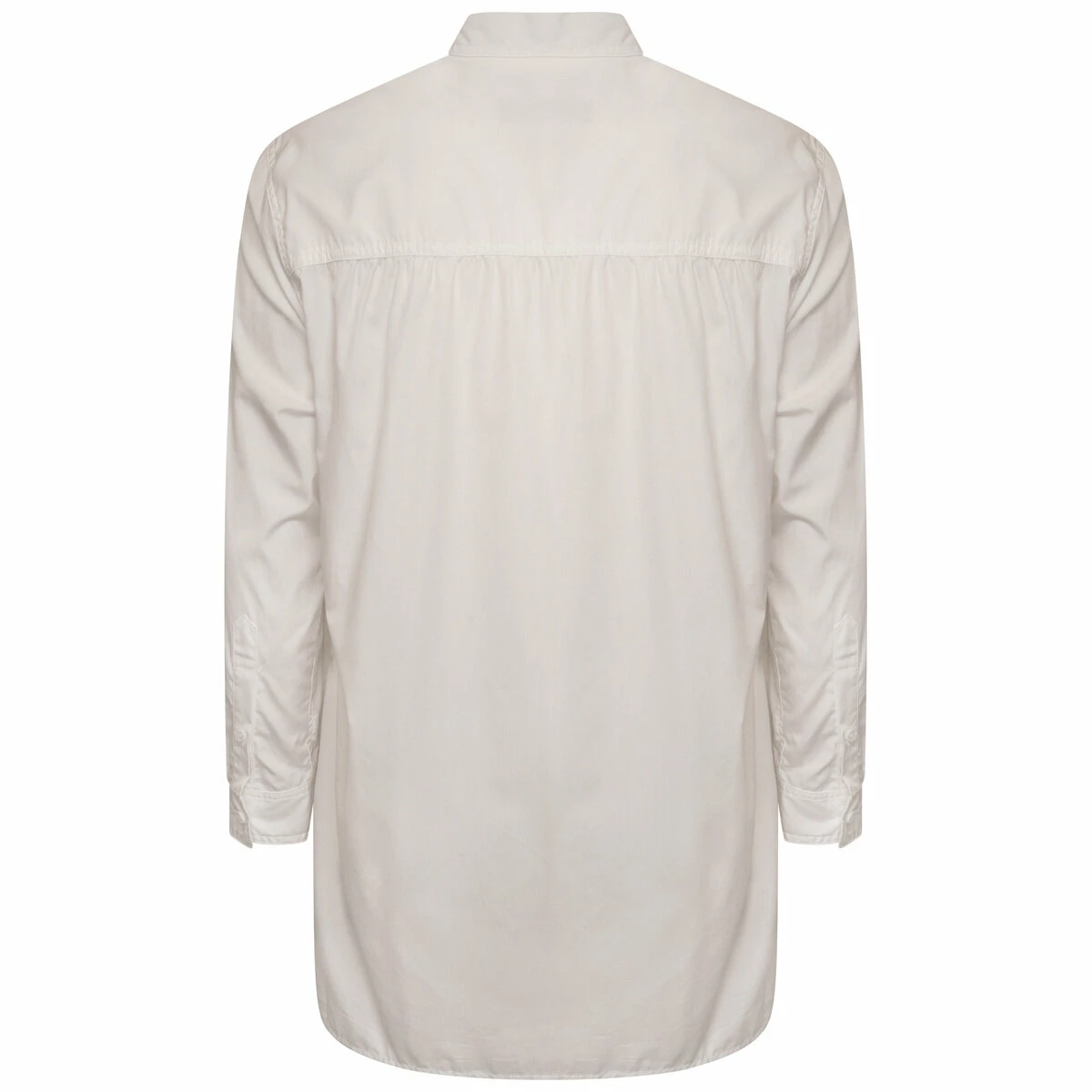 Yohji Yamamoto Shirt With Overlapping Left Panel In White 1 Yohji Yamamoto Shirt With Overlapping Left Panel In White
