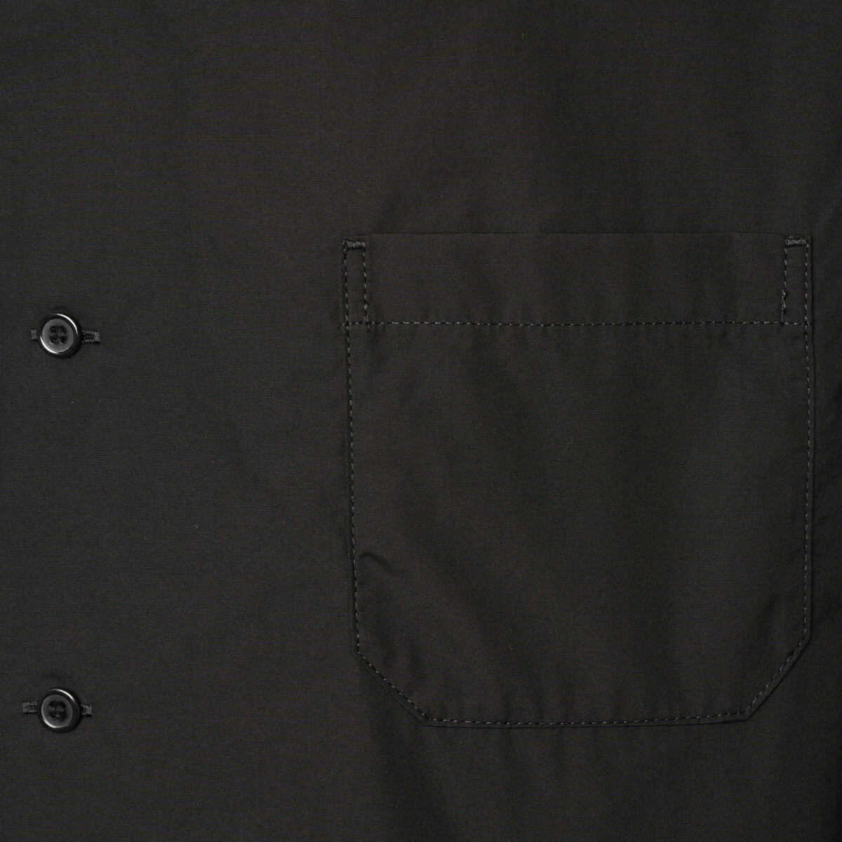 Yohji Yamamoto Double Layered Mandarin Collar Shirt In Black 3 Yohji Yamamoto Double Layered Mandarin Collar Shirt In Black - Image 3