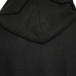 Yohji Yamamoto Wool Double Breasted Hooded Jacket In Black -Hervia Shop hervia.com hj t15 172 hooded henley neck t col. black 1697537922HJ T15 172 1 03 2