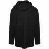 Yohji Yamamoto Wool Double Breasted Hooded Jacket In Black