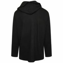 Yohji Yamamoto Wool Double Breasted Hooded Jacket In Black