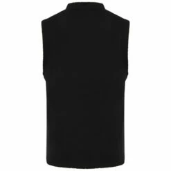 Yohji Yamamoto Cut-Out Fleece Vest In Black