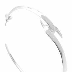 Shaun Leane Silver Hook Large Hoop Earrings In Silver