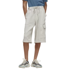 Y-3 Utility Cargo Shorts In Orbit Grey