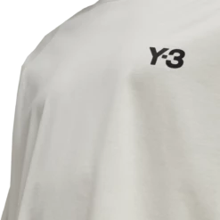 Y-3 Stripes Long-Sleeve Top In Off White -Hervia Shop hervia.com ia1421 3s ls tee offwhite black 1673353109IA1421 D2 Model eCom