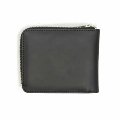 Y-3 Logo Leather Wallet In Black