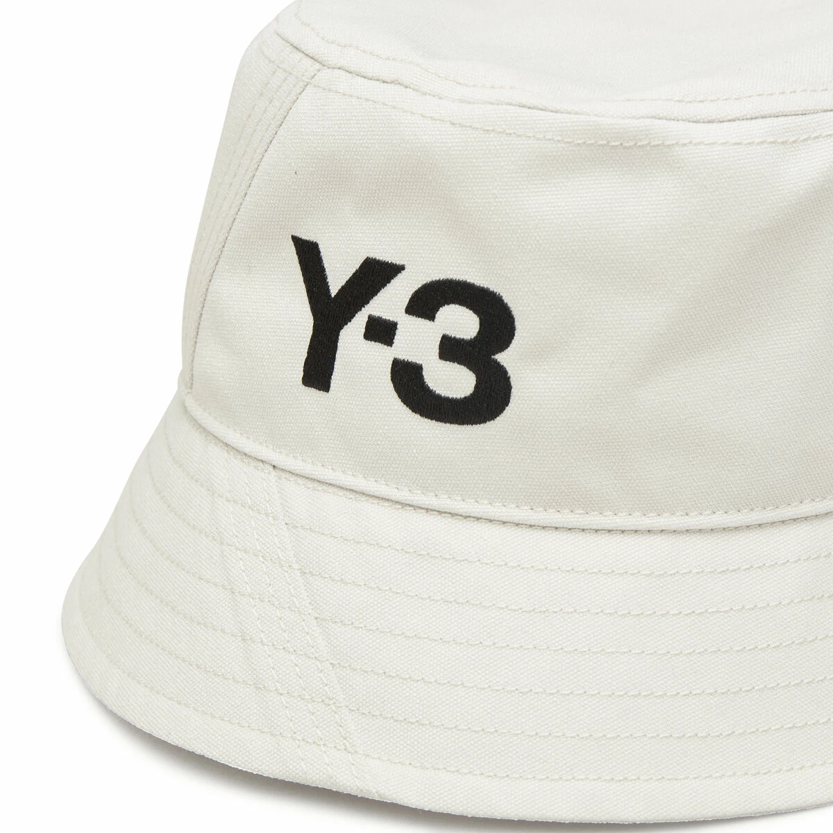 Y-3 Logo Bucket Hat In White 2 Y-3 Logo Bucket Hat In White - Image 2