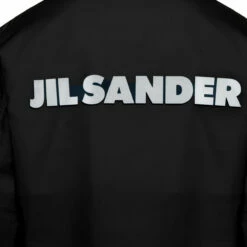 Jil Sander Cotton Long-sleeved Logo Jacket In Black -Hervia Shop hervia.com j23bn0003 j45071 001 jacket col. black 16904515271