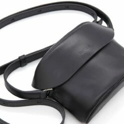Jil Sander Lid Square Crossbody Bag In Black