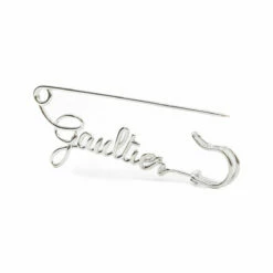 Jean Paul Gaultier Gaultier Signature Safety Pin Brooch In Silver