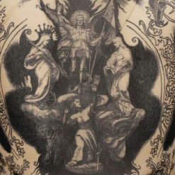 Jean Paul Gaultier The Long Sleeve Sheer Tattoo Print Top In Nude -Hervia Shop hervia.com jean paul gaultier 23 15 u to114 t539 6359 long sleeves crew neck top col. nude navy the long sleeve tattoo print top 1696943781 2AJ5558