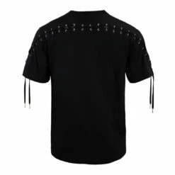 Jean Paul Gaultier Oversized Laced T-Shirt In Black