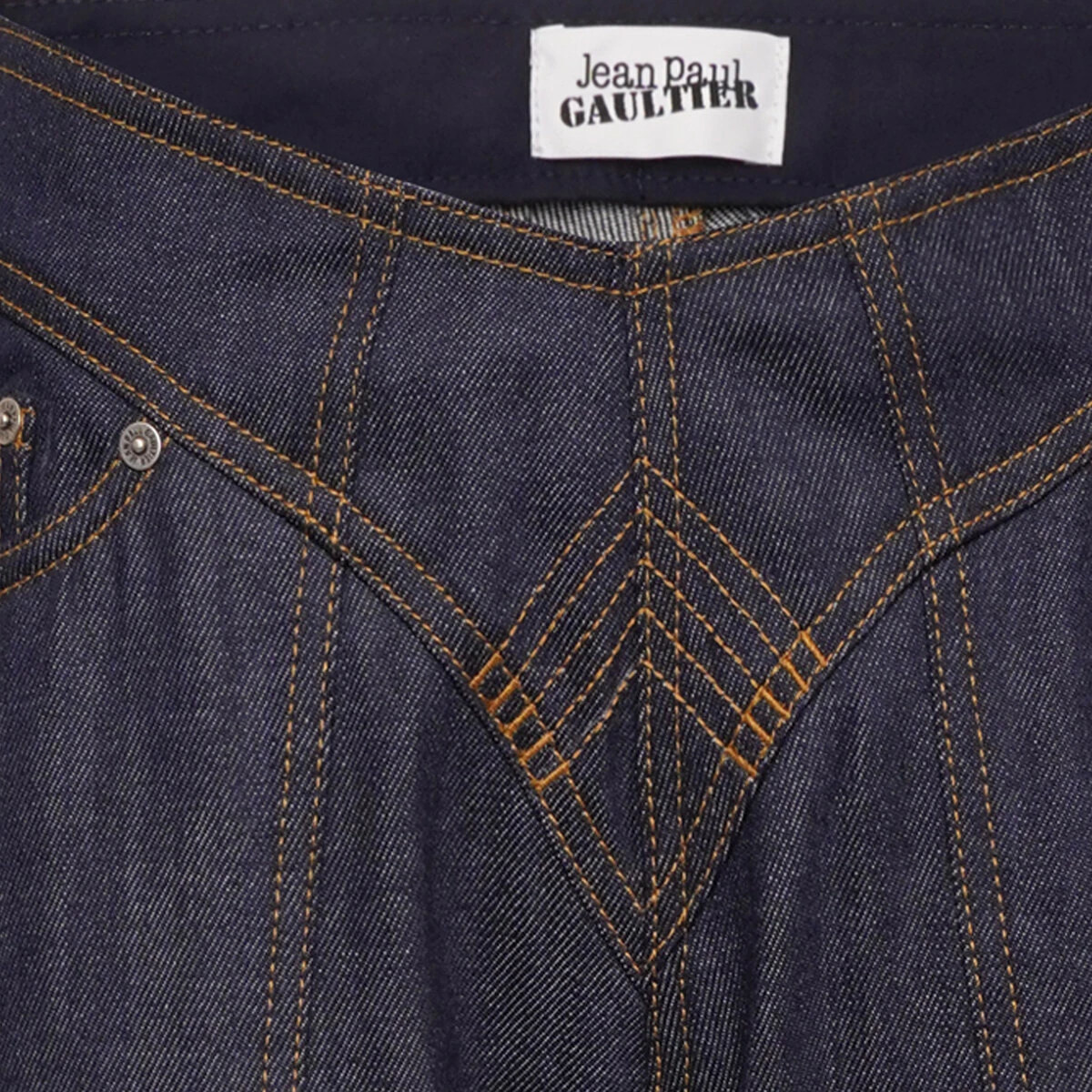 Jean Paul Gaultier The JPG Raw Jeans In Indigo 2 Jean Paul Gaultier The JPG Raw Jeans In Indigo - Image 2