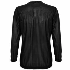 Junya Watanabe Black Sequin Sheer Top In Black