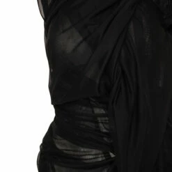 Junya Watanabe Ruched Detailed Top In Black -Hervia Shop hervia.com ji t003 s22 womens top col. 1 1651143262DSC05167