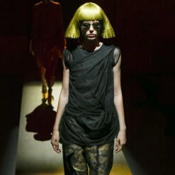 Junya Watanabe Ruched Detailed Top In Black