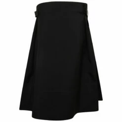 Jil Sander Fine Wool Gabardine Skirt In Black