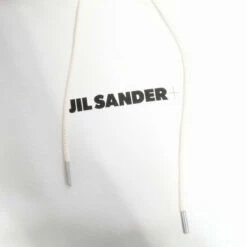 Jil Sander Logo Print Hoodie In 102