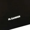 Jil Sander Logo Print Square Tote Bag In Black