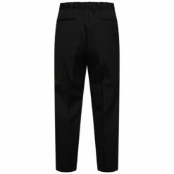 Jil Sander Light Wool Gabardine Straight Leg Trousers In Black