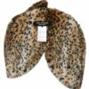 Junya Watanabe Faux Fur Animal Print Shawl In Black