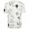 Junya Watanabe MAN Basquiat Graphics Short-Sleeved T-Shirt In White / Black