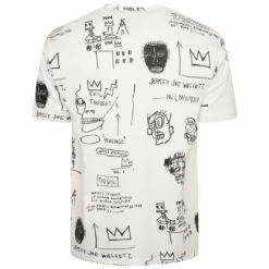 Junya Watanabe MAN Basquiat Graphics Short-Sleeved T-Shirt In White / Black