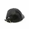 JW Anderson JWA Baseball Leather Cap In Black