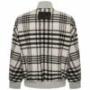 JW Anderson Check Bomber Jacket In White / Black