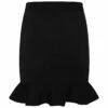 JW Anderson Ruffled Hem Mini Skirt In Black