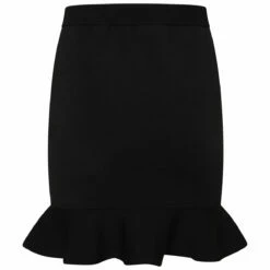 JW Anderson Ruffled Hem Mini Skirt In Black