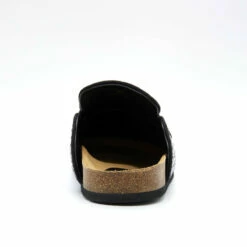 JW Anderson Suede And Crystal Loafer Mules In Black -Hervia Shop hervia.com jw anderson suede and crystal loafer mules 16813822056