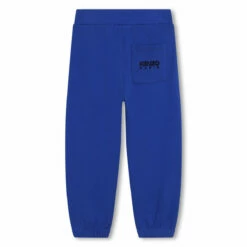 Kenzo Kids Ikebana Logo Sweatpants In Blue