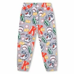 Kenzo Kids Kenzo Club Logo Sweatpants In Grey