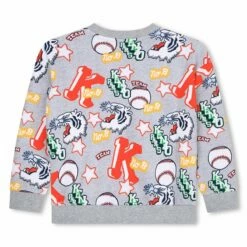 Kenzo Kids Kenzo Club Sweatshirt In Grey