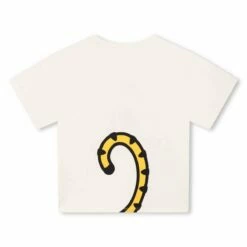 Kenzo Kids Tokyo Paris T-Shirt In Ivory