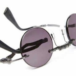 Kuboraum Mask H42 Foldable Metal Frame Sunglasses In Dark Grey -Hervia Shop hervia.com krsh42bb0000004y h42 40 29 bb col. grey 1684761659H42 BB BLACK 05