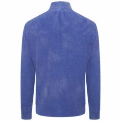 JW Anderson Half Zip Jumper With Can Puller In Cobalt