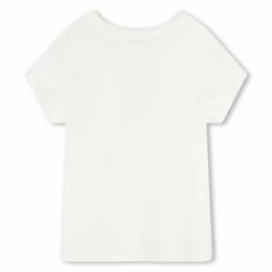 Lanvin Kids Botanica Rabbit T-Shirt In Off White