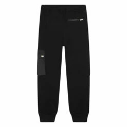 Lanvin Kids Logo Pocket Sweatpants In Black