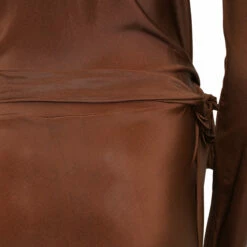 Rick Owens Lilies Stevie Wrap Dress In Dark Tangerine -Hervia Shop hervia.com li01b5531 gvi 23 stevie dress dark tangerine 1647884073DSC01424