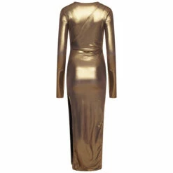Rick Owens Lilies Jade Maxi Gown In Gold