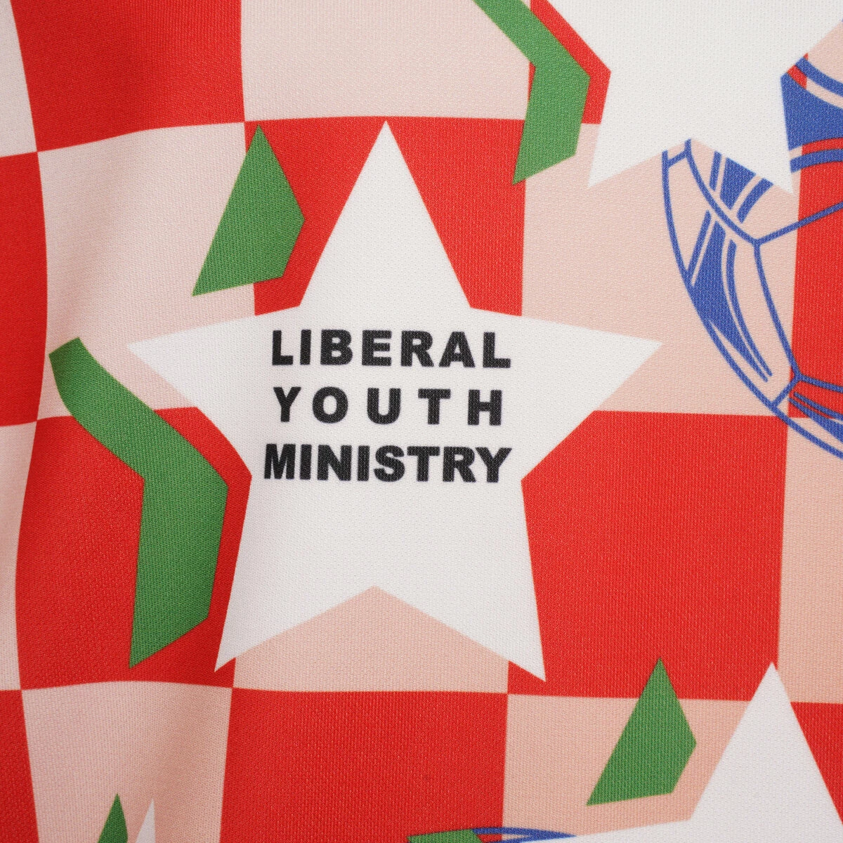 Liberal Youth Ministry Long-Sleeved Football T-Shirt In Red 2 Liberal Youth Ministry Long-Sleeved Football T-Shirt In Red - Image 2