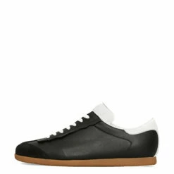 Maison Margiela Featherlight Leather Sneakers In Black