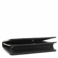 Maison Margiela Fold Over Snap Wallet In Black -Hervia Shop hervia.com maison margiela fold over snap wallet 1644573767blackbag2