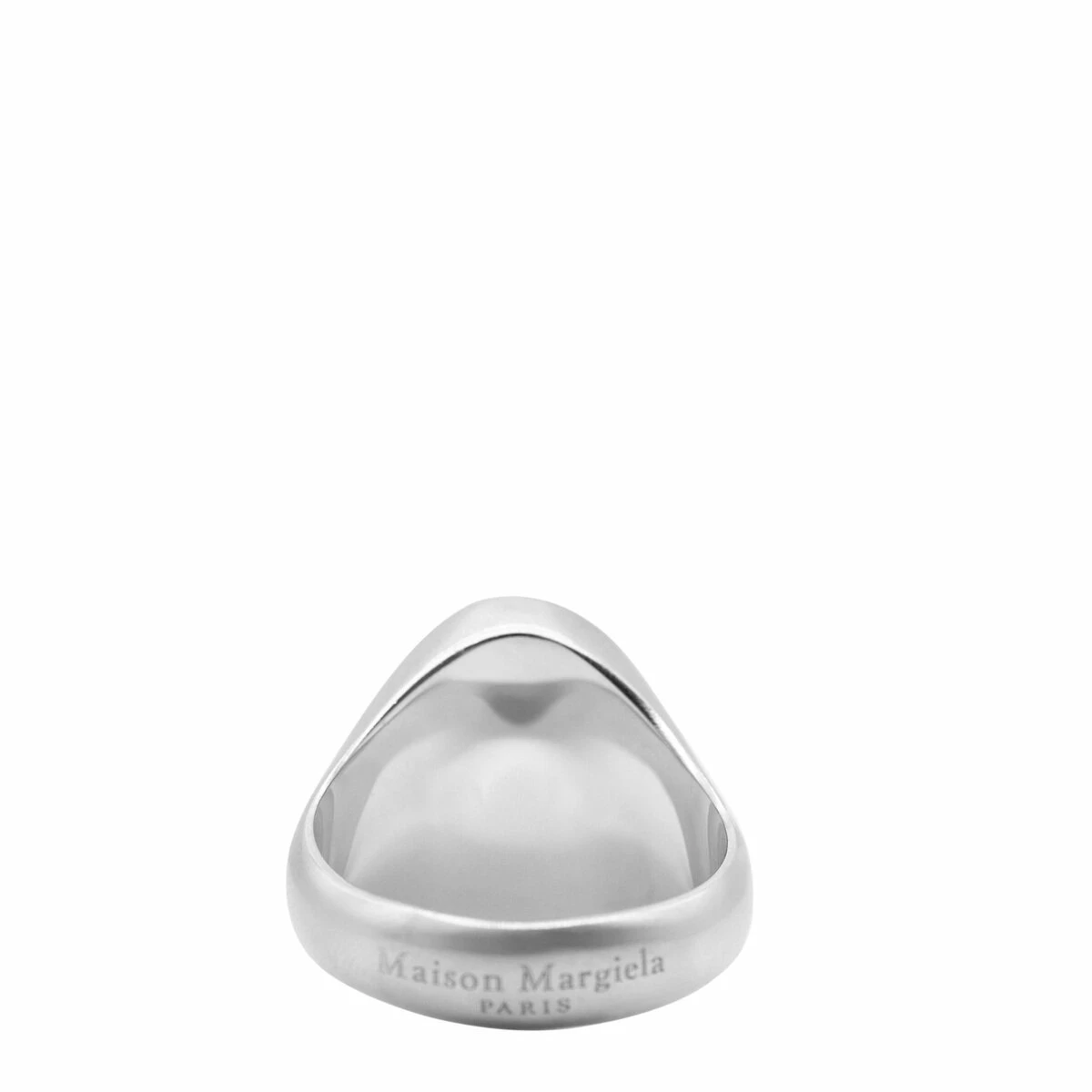 Maison Margiela Oval Chevalier Ring In Silver 3 Maison Margiela Oval Chevalier Ring In Silver - Image 3