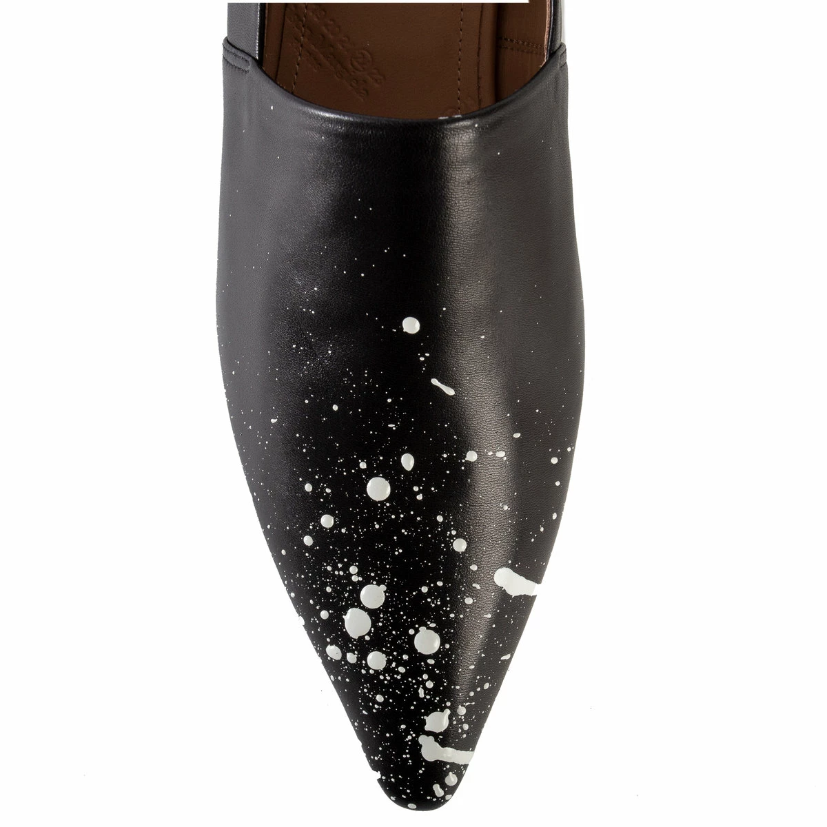 Maison Margiela Paint Splatter Leather Loafers In Black 3 Maison Margiela Paint Splatter Leather Loafers In Black - Image 3